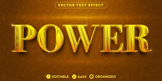 Power Text EffectFully Editable Font Text Effect