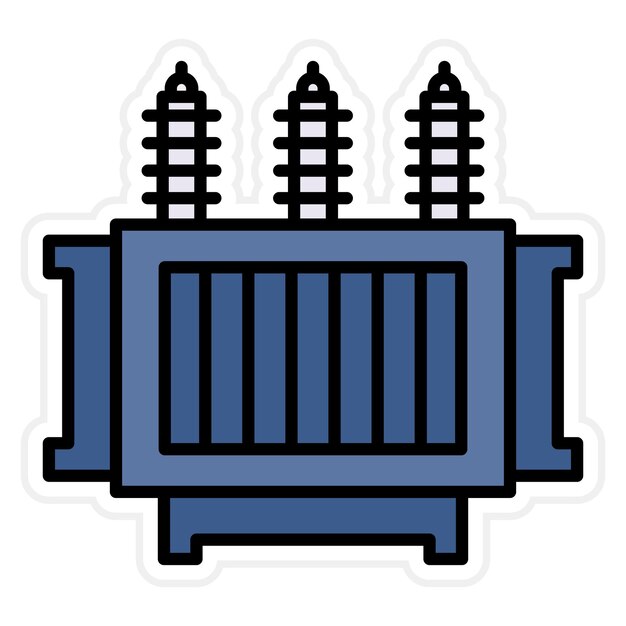 Power transformer icon vector image can be used for nuclear energy