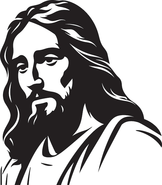 Premium Vector  The Power of Visual Storytelling Jesus Illustrations Sacred Canvases Depicting 