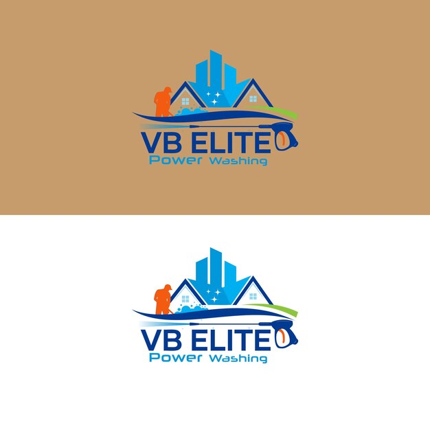 Vector power washing logo 2