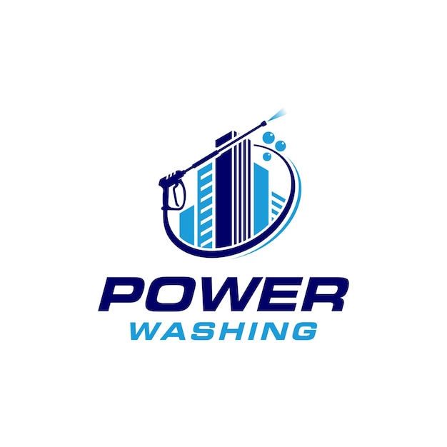 Power wassen logo illustratie