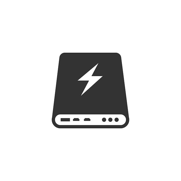 Powerbank-pictogram vectorillustratie