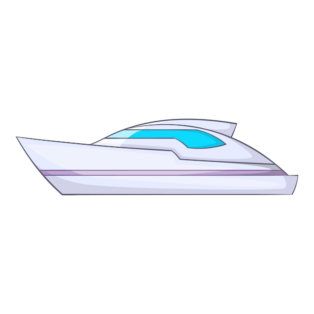 Powerboat icon Cartoon illustration of powerboat vector icon for web