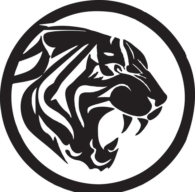 The Powerful and Graceful Tiger A Vector Logo for Martial Arts Studios