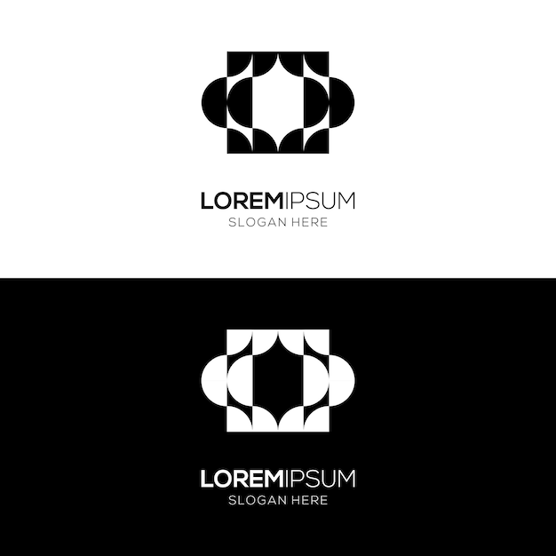 Vector a powerful and memorable geometric corporate logo template