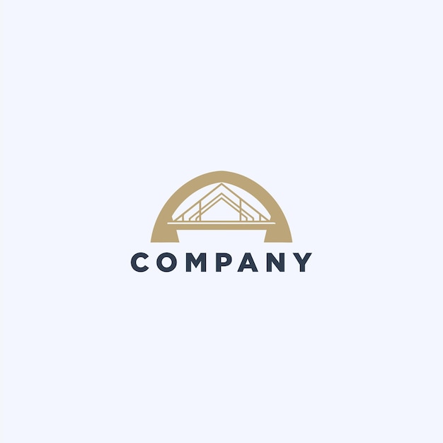 A powerful and unique bridge builder logo design