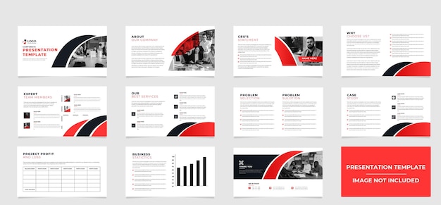 Powerpoint business presentation templates set. Use for modern
 presentation background, brochure de