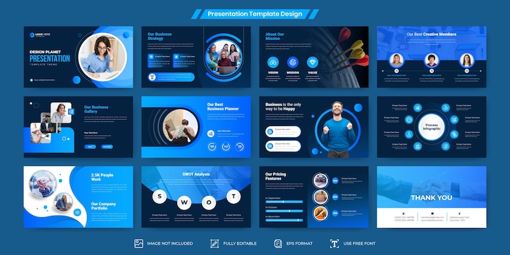 Вектор powerpoint слайды дизайн шаблона бизнес-презентации