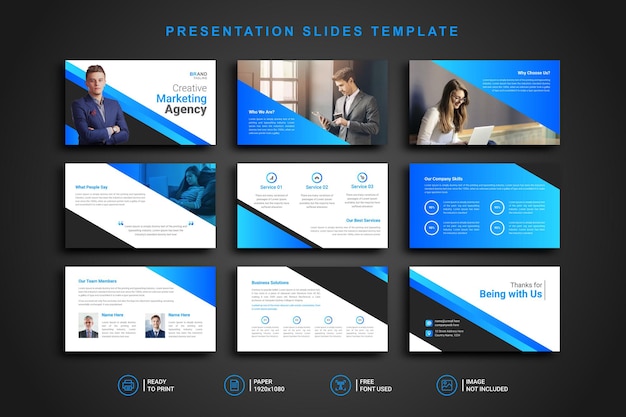 Powerpoint slides presentation template