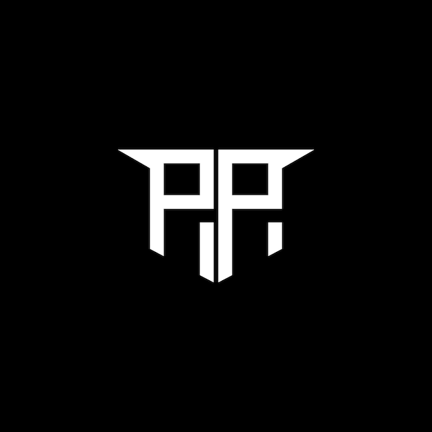 PP Modern Construction Logo with Symmetrical Design