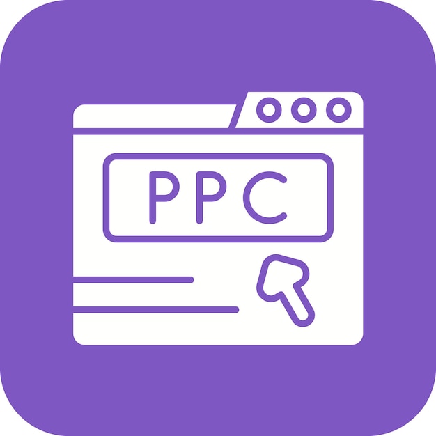 Ppc-icon vector afbeelding Kan worden gebruikt voor Media Agency