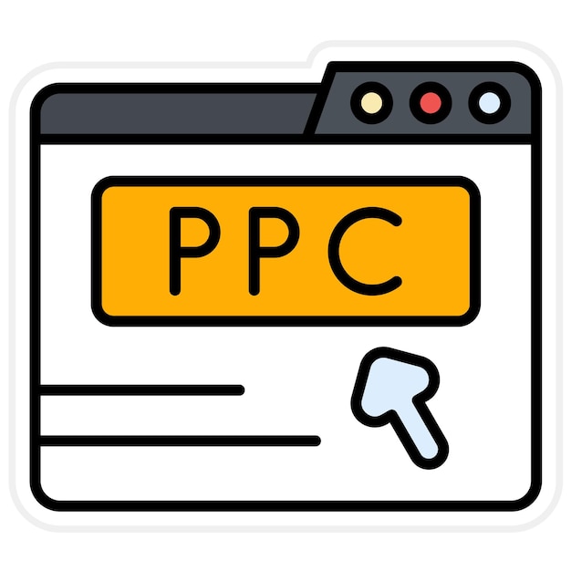 Ppc-icon vector afbeelding Kan worden gebruikt voor Media Agency