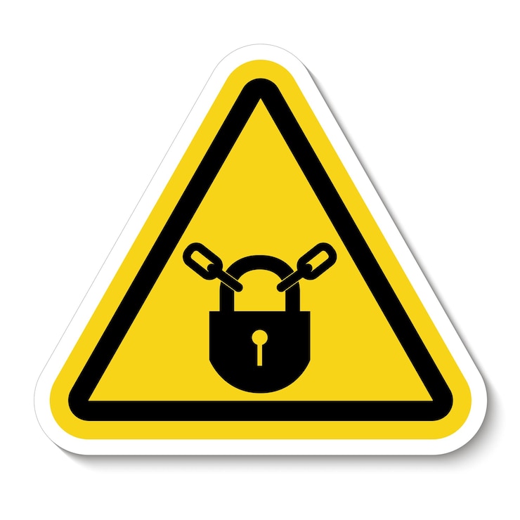 Vector ppe iconkeep locked symbol sign isolate on white backgroundvector illustration eps10
