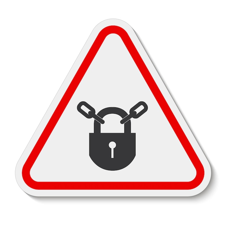Vector ppe iconkeep locked symbol sign isolate on white backgroundvector illustration eps10