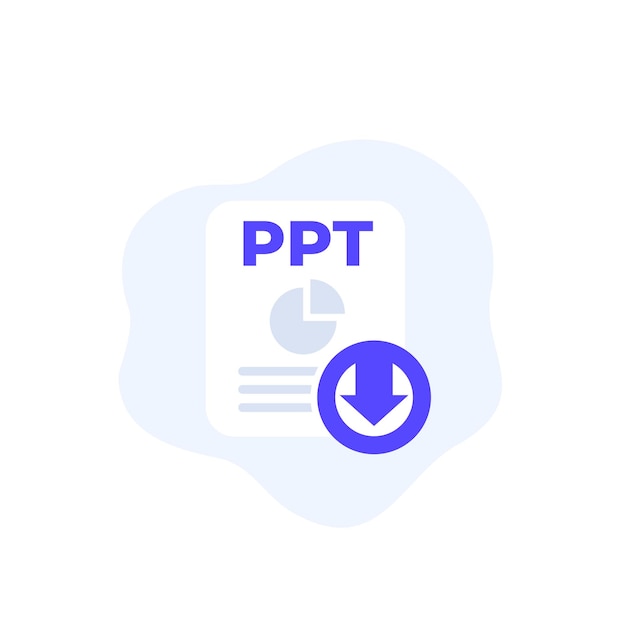 PPT file download icon for web