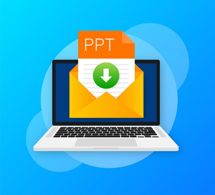 Vector ppt file icon. spreadsheet document type. modern flat design graphic illustration. vector ppt icon.