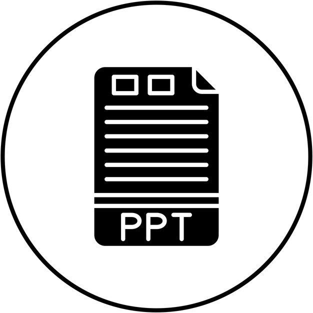 ppt icon vector image can be used for file formats