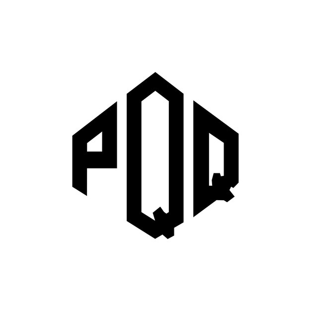 PQ letter logo ontwerp met veelhoek vorm PQQ veelhoek en kubus vorm logo ontwerp PQQ zeshoek vector logo sjabloon witte en zwarte kleuren PQQ monogram bedrijf en vastgoed logo