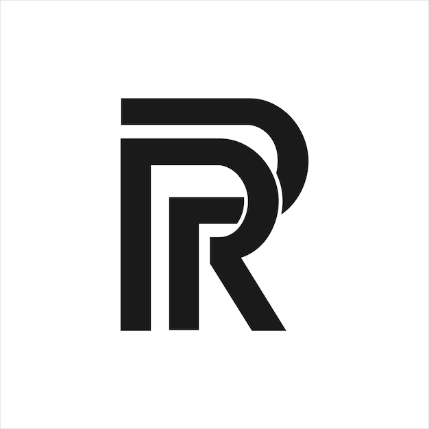 PR eerste logo ontwerp combinatie icoon