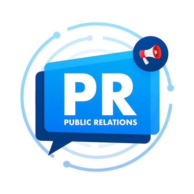 PR Public relations PR-bureau Vector stock illustratie