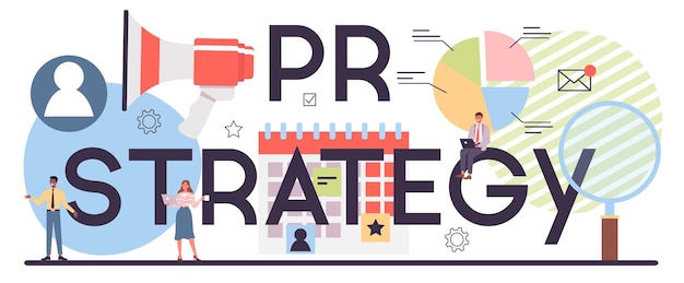 Pr strategy typographic header