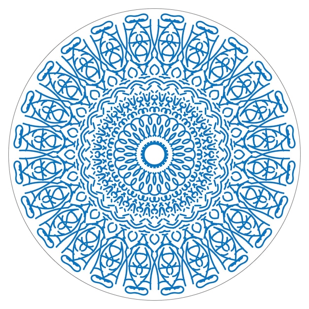 Prachtig lijntekeningen mandala-ontwerp