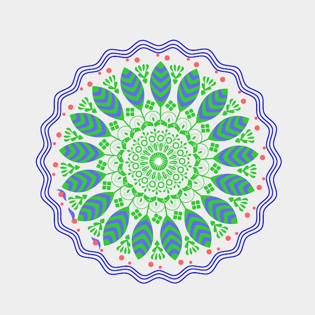 Prachtig realistisch luxe mandala ornament ontwerp met geometrische cirkel element gemaakt in vector