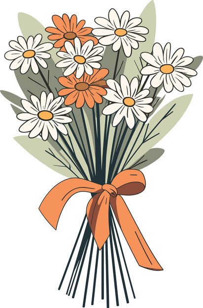 Vector prachtige bloemen boeket vector illustratie voor uitnodiging groetekaart poster frame bruiloft decoratie