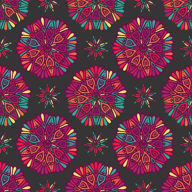 prachtige bloemen- en mandala-illustraties