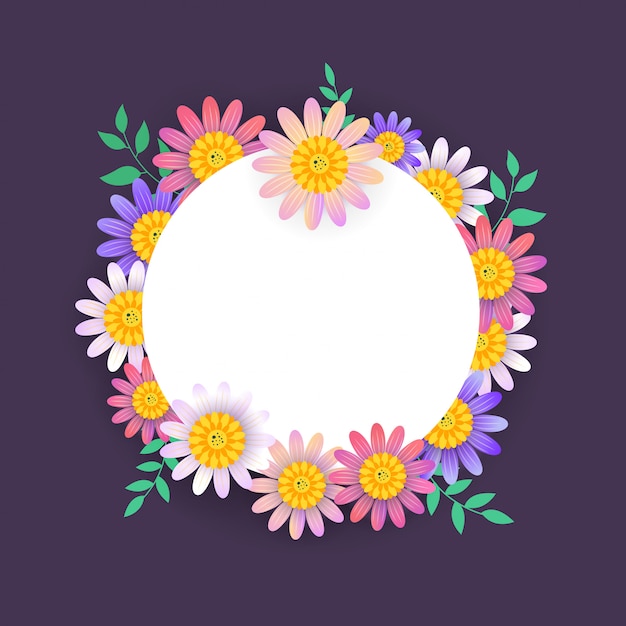Prachtige lente banner met kleurrijke bloem