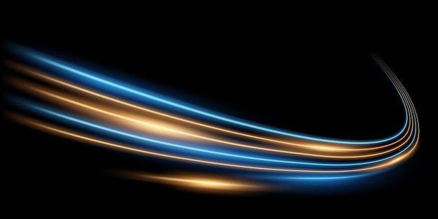 prachtige licht snelheid lijn achtergrond op zwarte achtergrond abstracte ontwerp vector illustratie