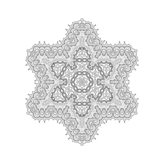 prachtige lijntekeningen mandala vector voor ontwerp