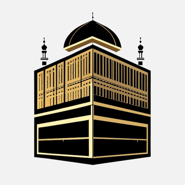 Vector prachtige mekka kaaba illustratie vectorillustraties