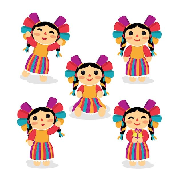 Prachtige Mexicaanse pop set van Characterdesign