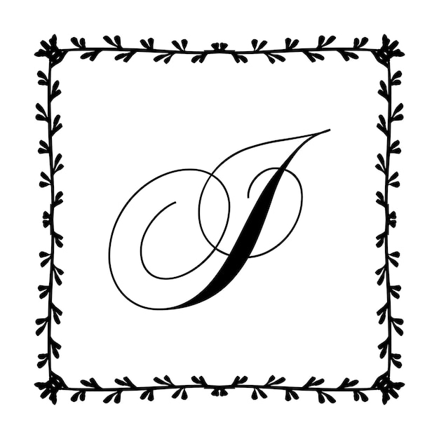 Prachtige vintage monogram frame vector sierlijke kalligrafische ontwerp element vectorillustratie