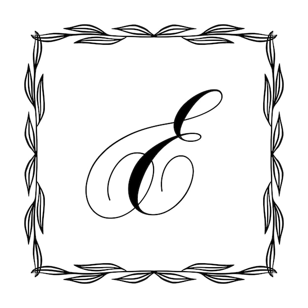 Prachtige vintage monogram frame vector sierlijke kalligrafische ontwerp element vectorillustratie