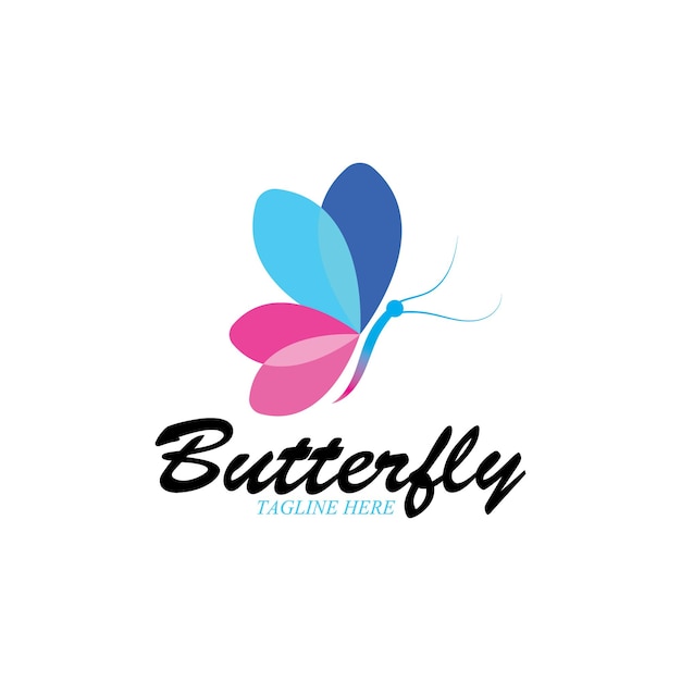 prachtige vlinder icoon vector illustratie sjabloon ontwerp