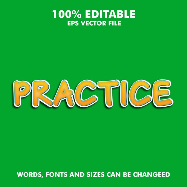 Practice Text Style Effect