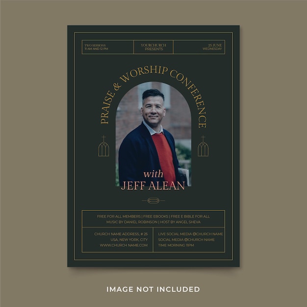 praise and worship flyer template