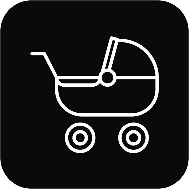 Pram vector icon Can be used for Child Adoption iconset