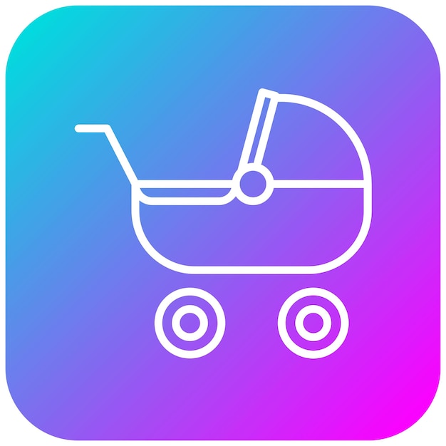 Pram vector icon Can be used for Child Adoption iconset