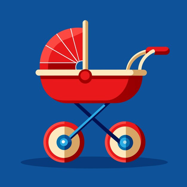 Vector pram vector illustration