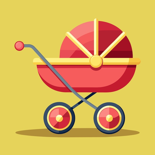 Vector pram vector illustration