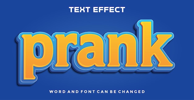 Prank bewerkbare teksteffect