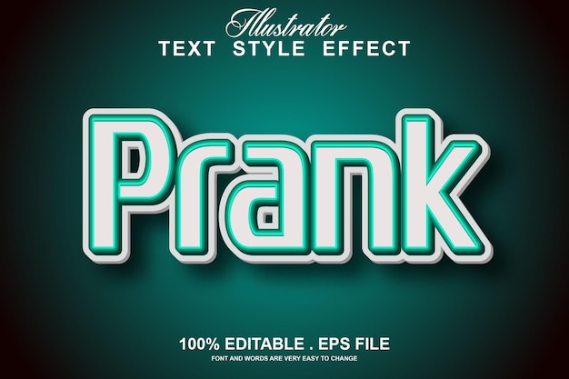 prank text effect editable