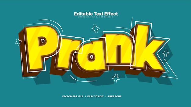 Prank text effect