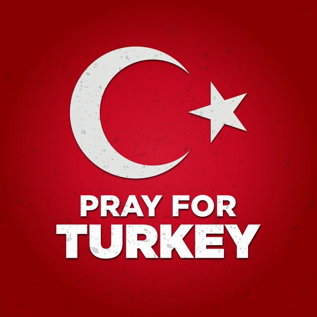 ベクトル トルコの旗のベクトルの背景のために祈る