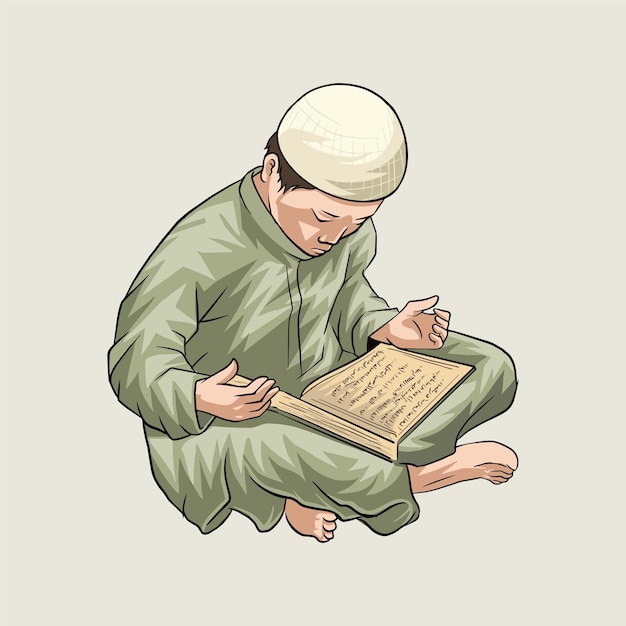 Vector pray in the month of ramadan which is full of blessings and rewards