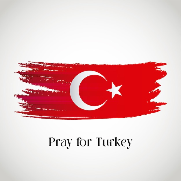 Pray for turkey vector