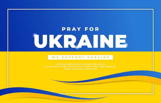 Pray for ukraine suitable for background banner poster about the conflict between ukraine and russia